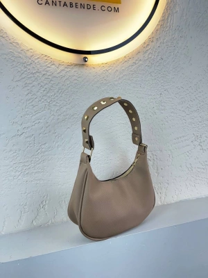 Vizon Renk Lakos Deri Baget Çanta CB7171