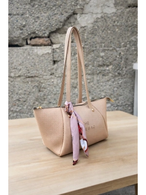 Vizon Renk Lakos Fularlı Çanta CB72911