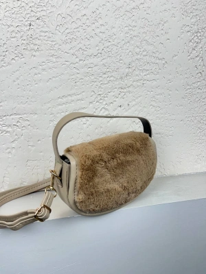 Vizon Renk Peluş Çanta CB90913