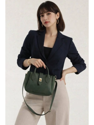 Yeşil LAKOS Deri Çapraz Çanta CB72382