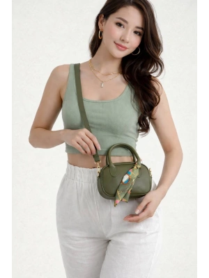 Yeşil Mini Fularlı Çanta CB9134