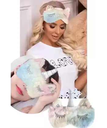 Çok Renkli Unicorn Uyku Bandı