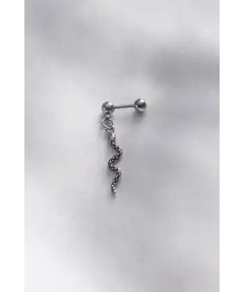 316l Cerrahi Çelik Gümüş Renk Sallantılı Yılan Tragus Piercing