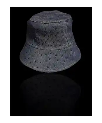 Siyah Taş  Detay Balıkçı Fötr Şapka