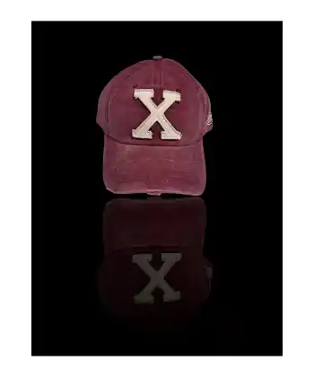 Kırmızı Yazı Detay Eskitmeli Kep Şapka