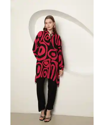 Viskon Empirme Kadın Takım-Fuşya