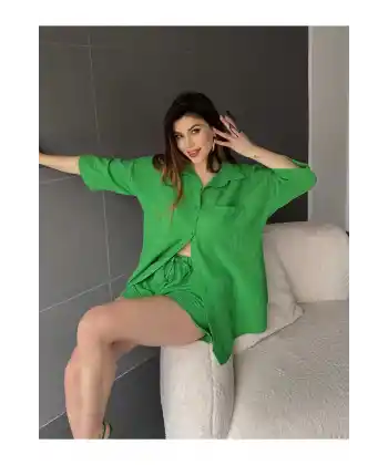 Keten Alt Üst İkili Takım YEŞİL RENK