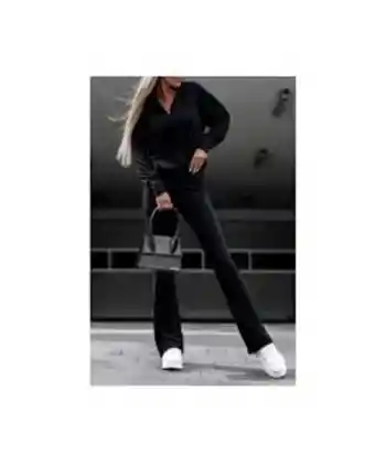 Bella Notte Kadın Düşük Omuz Yaka Detay Tişört Ve Ispanyol Paça Pantolon Takım