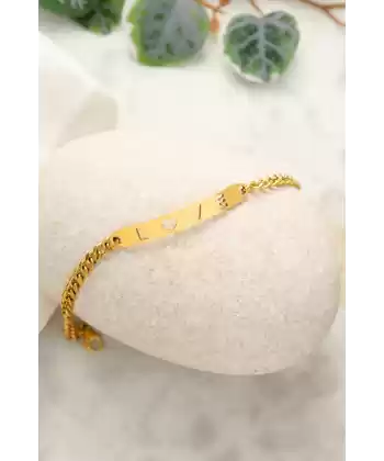 Beoje Kadın Çelik Bileklik Love Yazılı