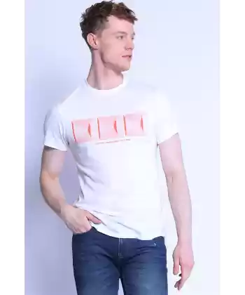 Erkek Slim Fit Bisiklet Yaka Tshirt