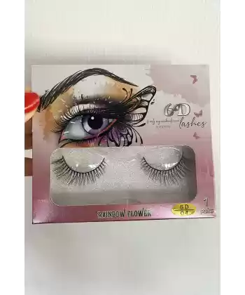Siyah Renk Doğal 6D Volüm Takma Kirpik #04