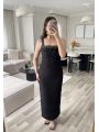 OLİVİA KORSE DETAYLI TAŞLI ELBİSE
