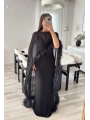 AVELİNE OTRİŞ DETAYLI ELBİSE