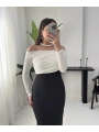 MAYA DRAPELİ ELBİSE