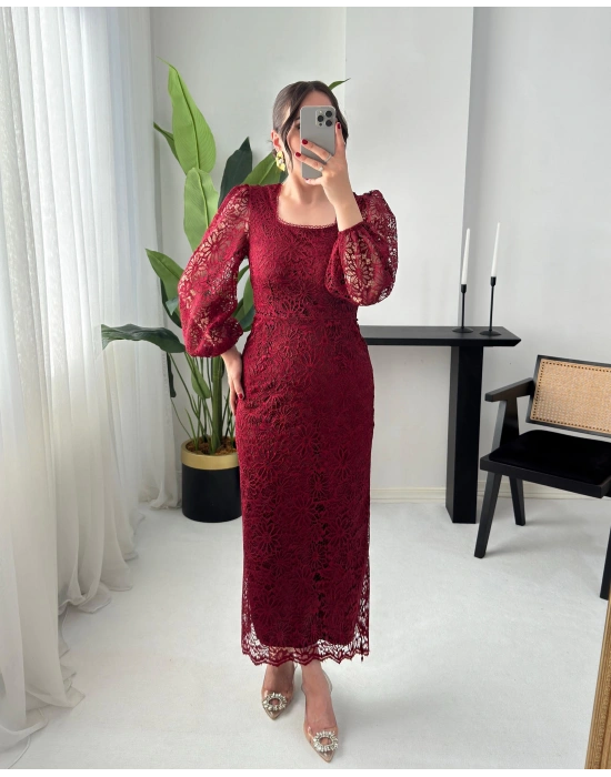 ELORA DANTEL BORDO ELBİSE