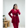 BORDO KADİFE CEKET TAKIM
