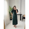 KAİRA PAYETLİ ZÜMRÜT ELBİSE