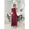 VERA BORDO ELBİSE