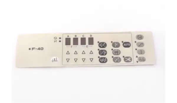 Brother 737 Düz Makine Panel Etiketi /F-40C