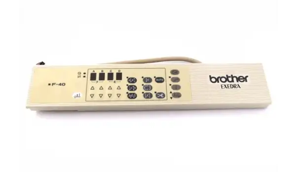 Brother 737 Seri Düz Makine Panel Etiketi Kartı Ve Kapağı Seti /F-40,BF-40D