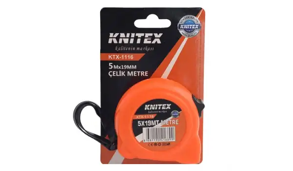 Çelik Şerit Metre 5Mt X 19Mm / KTX-1116