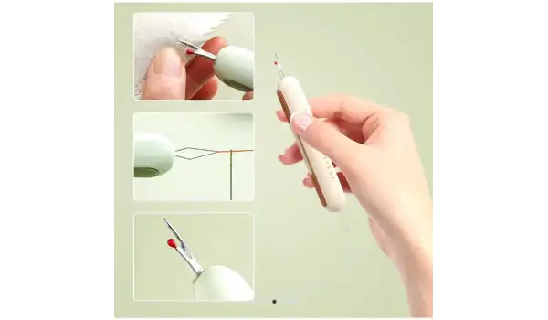 Dikiş İplik Sökücü ve İplik Takma Aparatı Sustalı