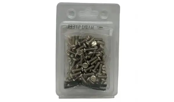 Düz Makine Ayak Vidası Beyaz / 060671-012 100ADET