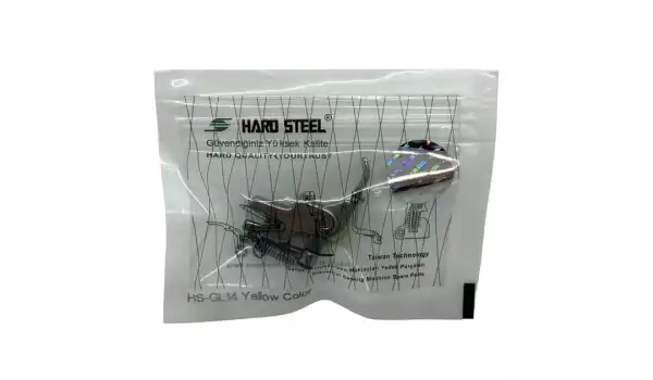 Düz Makine Fermuar Sol İçe Bakan Sarı Teker Ayak / HS-GL14
