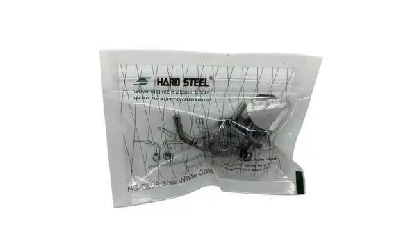 Düz Makine Fitil Beyaz Teker Ayak / HS-GL08 3/16