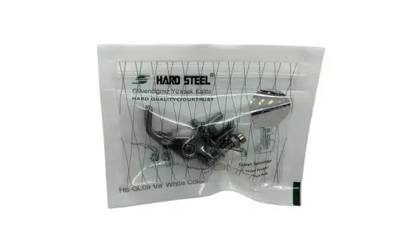 Düz Makine Fitil Tırnaklı Beyaz Teker Ayak / HS-GL09 1/8