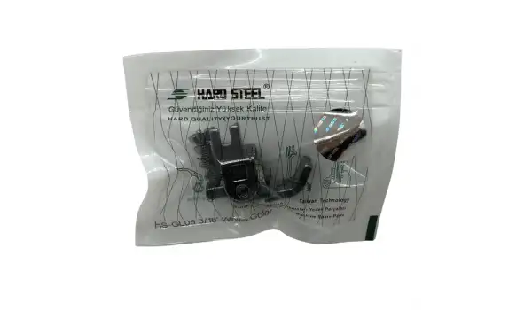 Düz Makine Fitil Tırnaklı Beyaz Teker Ayak / HS-GL09 3/16
