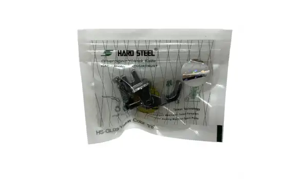 Düz Makine Fitil Tırnaklı Sarı Teker Ayak / HS-GL09 1/8