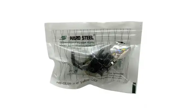 Düz Makine Fitil Tırnaklı Sarı Teker Ayak / HS-GL09 3/16