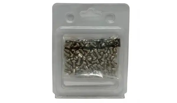 Düz Makine İğne Vidası Beyaz / 140553 (SS-7080510-TP) 100ADET