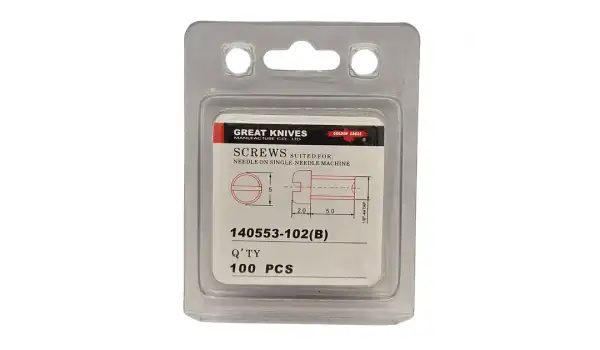 Düz Makine İğne Vidası Siyah / 140553 (SS-7080510-TP) 100ADET