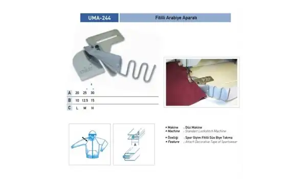 Düz Makine İkiye Katlama Apara 25X25 / UMA-244