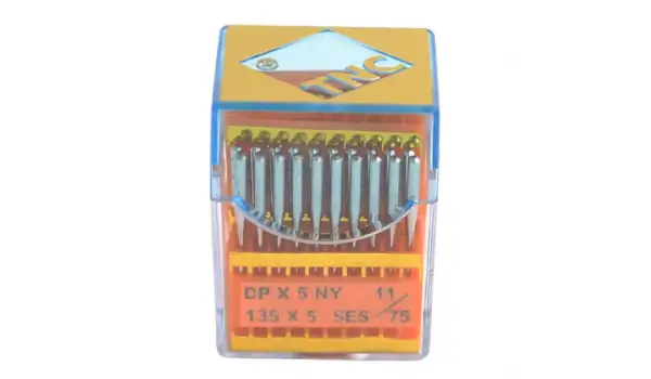 Düz Makine Kalın Dip Yanmaz Dikiş İğnesi / DPX5 SES PVD 11/75 100ADET