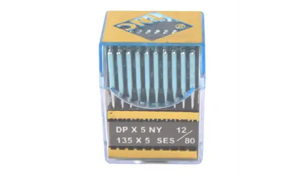 Düz Makine Kalın Dip Yanmaz Dikiş İğnesi / DPX5 SES PVD 12/80 100ADET