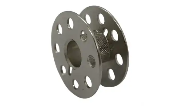 Düz Makine Metal Beyaz Tırnaklı-İçi Tırtıklı Masura / 270010QWS