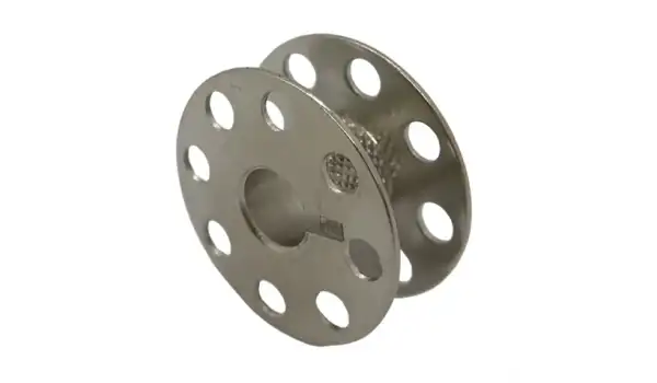 Düz Makine Metal Beyaz Tırnaklı-İçi Tırtıklı Masura / 270010QWS(3S)