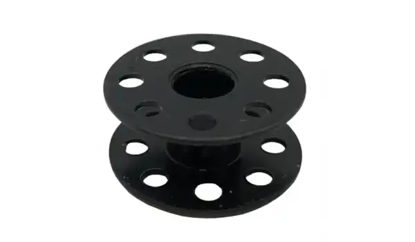 Düz Makine Metal Siyah Tırnaksız Masura / 270010