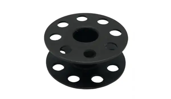 Düz Makine Metal Siyah Tırnaksız Masura / 270010(2HB)