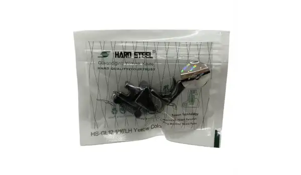 Düz Makine Sol Çima Sarı Teker Ayak / HS-GL12 1/16LH