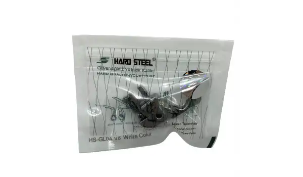 Düz Makine Sp-18 Model Tırnaklı Çima Beyaz Teker Ayak / HS-GL04 1/8