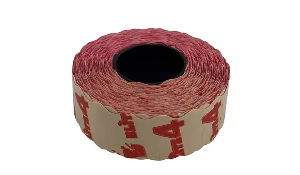 Etiketleme Makinesi 4 No Pembe Etiket / 12X22 42ADET