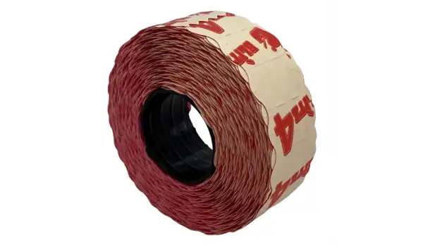 Etiketleme Makinesi 4 No Pembe Etiket / 12X22 42ADET