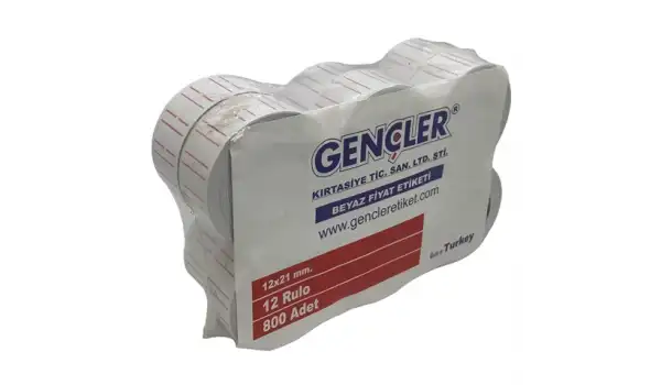 Etiketleme Makinesi Market Tipi Etiket 96Adet