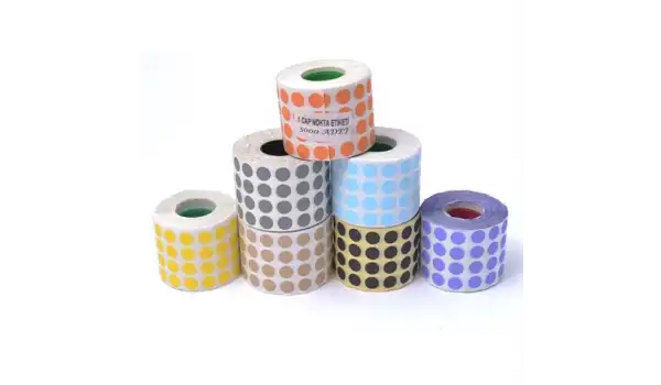 Etiketleme Makinesi Nokta Etiket Açık Sarı