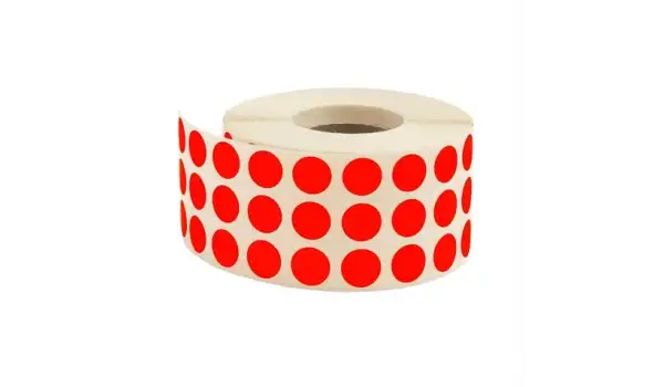 Etiketleme Makinesi Nokta Etiket Kırmızı