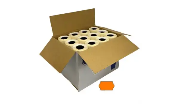 Etiketleme Makinesi Turuncu Etiket 96Adet